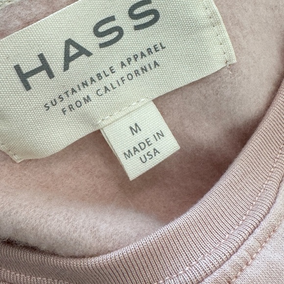 NWT Hass California Sustainable Fleece Rosewater Pink T-Shirt Dress Size M - Picture 14 of 16
